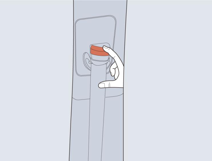 Illustration: Seat Belt Height Adjustment
