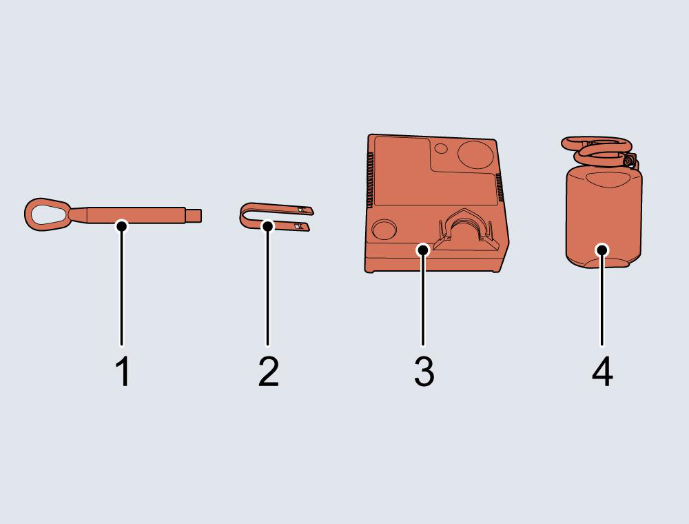 Diagram showing: Towing Eye