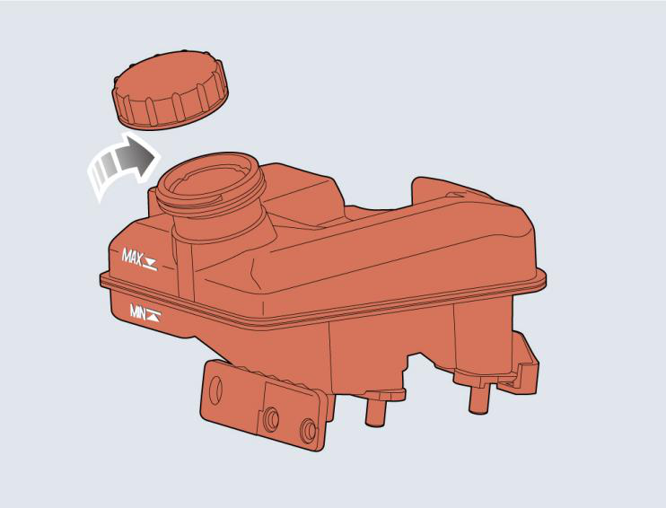 Illustration: Brake Fluid Check and Top Up